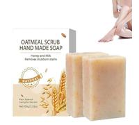 Nolvia Soap, Nolviasoap, Nolvia Oatmeal Scrub Soap, Natural Soaps for Better Skin, Organic Moisturizing Bars, Revitalize Your Skin & Purifies Brightens Skin, For All Skins (2)