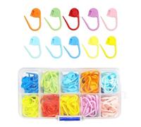 Nolvireth 120PCS Stitch Markers Crochet Set, 10 Colors with Storage Box for Crafting & Knitting