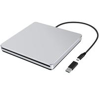 NOLYTH CD Drive for Mac, USB DVD Drive External CD Burner for Laptop, Slot-in SuperDrive for Apple, Portable Optical Disk Reader Writer DVD Player for PC Windows MacBook