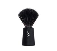 NOM Carl Shaving Brush | Vegan Shave Brush for Shaving Soaps and Creams | Sustainable eco-Friendly and Reusable |exfoliating Shaving Brush | Black Handle