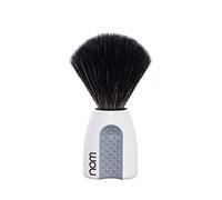 nom Erik Vegan Black Fibre Shaving Brush (Handle: White)