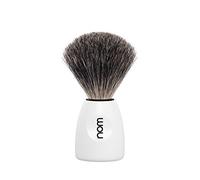 nom Lasse Pure Badger Shaving Brush (Handle: White)