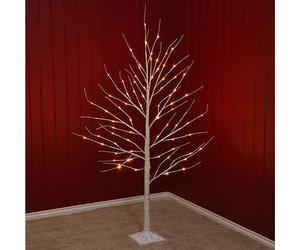 Noma 1.5m LED Twinkle Silver Birch Twig Tree
