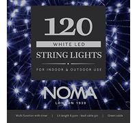 Noma 120 White LED String Lights for Indoor & Outdoor Use