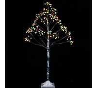 Noma 1m Twig Tree With 210 Multi Colour Crackle Berry LEDs