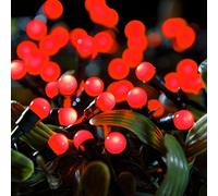 Noma 200 Indoor/Outdoor Battery Operated Red Berry Lights with Timer