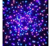 Noma 360 LED Christmas Tree Lights : Green Cable : Plug-in with Timer : Pastel