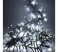 Noma 480 LED Cluster Christmas Tree Lights : Green Cable : Multifunction : Plug-in with Timer : Bright White : 4921721