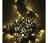 Noma 480 LED Cluster Christmas Tree Lights : Green Cable : Multifunction : Plug-in with Timer : Warm White : 4921701