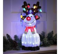 Noma 54cm Acrylic Reindeer With String Lights