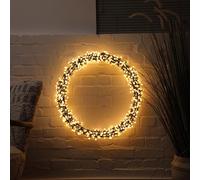 Noma 60cm LED Warm White Berry Wreath