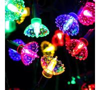 Noma 80 LED Classic Pickwick Garland : Green Cable : Plug in with Timer : Multicolour : 2523078