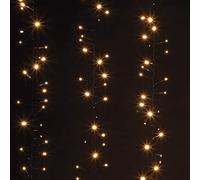 Noma Cascade Curtain Light : 1.92m : Plug in with Timer : 480 Warm White LEDs : 1621003