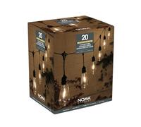 NOMA 20 Large Hanging Edison Festoon Lights, Warm White