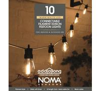 Noma Connectable Edison Festoon Garden Lights, 10 Small Warm White LED's, 6.8 m