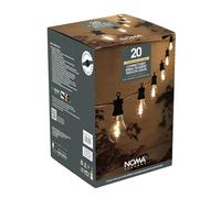 NOMA Connectable Festoon Lights, 20 Spiral Filament LED Bulbs, 10.6 m