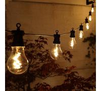 NOMA Connectable Festoon Lights, 20 Spiral Filament LED Bulbs, 10.6 m