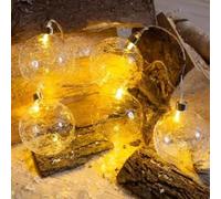 NOMA Glass Ball Light Chain, 5 Warm White LED Lights (Pack of 1)