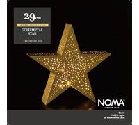 NOMA Gold Metal Star Light, Warm White, 29 cm (Pack of 1)