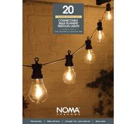 NOMA Hanging Connectable Festoon Lights, 20 LED Bulbs, 10.6 m