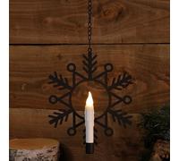 NOMA Hanging Snowflake Light, Black, 29 cm (Pack of 1)