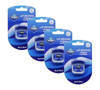 NOMA Labs Lip Revival Original Lip Balm, 100% Petroleum Jelly, 8g (0.28oz), 4 Pack