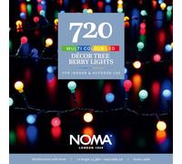 Noma Multicolour Berry Christmas Lights, 720 Vibrant LED's, 19.38 m