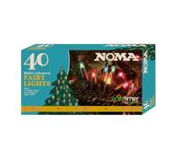 NOMA Multicolour Festive String Lights, 40 LEDs, 5.85 m (Pack of 1) | Timer Function for 8 Hours On & 16 Off, 5m Lead Cable, 15cm Bulb Spacing, for Indoor & Outdoor Use