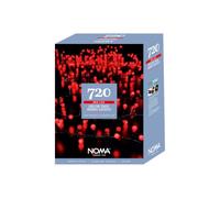 NOMA Red Berry Decor Christmas Light, 19.38 m (Pack of 1) | 720 Bright Red LEDs, 14.38 m Lit Length, 5 m Lead Cable, Indoor & Outdoor Use