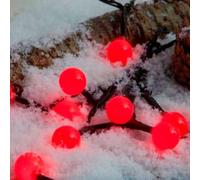 Noma Red Berry Lights : Mains Powered with Timer : Multifunction : Indoor/Outdoor : 100 LED