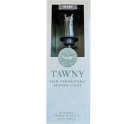 Noma Sage Tawny Slate Add-A-Long Border Light (Pack of 1) | Low Voltage Connectable, Warm White Output, Easy Plug & Play Setup, Connect Up to 12 Units, Elegant Embossed Metal Detailing