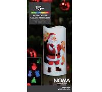 Noma Santa Candle Ceiling Projector : Bedside Christmas Light : Battery Powered : 3719373