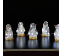 Noma Set of 5 Acrylic Penguin String Lights