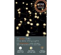 NOMA Solar Fine Wire Lights, 50 Warm White Daisy LED's