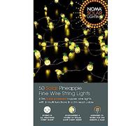NOMA Solar Fine Wire Lights, 50 Warm White Pineapple LED's