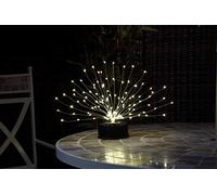NOMA Solar Firework Table Light, 120 Bright White LEDs, 20cm (Pack of 1)