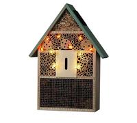 NOMA Solar Insect Hotel with Warm White LED Ladybirds and Bees, 30 cm (Pack of 1)