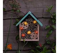 NOMA Solar Insect House with Lights, Eco-Friendly Garden Décor (Pack of 1)