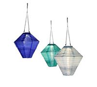 NOMA Solar Mandarin Diamond Lantern, 28 cm - Colour May Vary (Pack of 1)