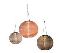 NOMA Solar Mandarin Round Lantern, 30 cm, Colour May Vary (Pack of 1)