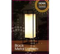 NOMA Solar Metal Frame Lamp, Outdoor Lantern (Pack of 1)