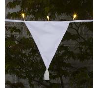 NOMA Solar Tasselled Bunting, 30 Warm White LED's, 2.9 m