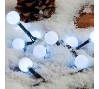 Noma White Berry Lights : Mains Powered with Timer : Multifunction : Indoor/Outdoor : 100 LED