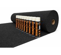 NOMAD 4 Way Stretch Carpet Anthracite Charcoal Grey 10m x 2m Van Lining With High Temperature Resistant Adhesive Glue for Campervan Interior Camper Conversion Trim Flexible Vehicle Interior Fabric