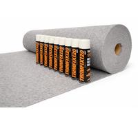 NOMAD 4 Way Stretch Carpet Smoke Grey 10m x 2m Van Lining With High Temperature Resistant Adhesive Glue for Campervan Interior Camper Conversion Trim Flexible Vehicle Interior Fabric