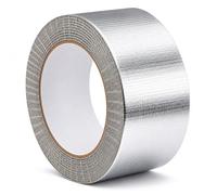 NOMAD Aluminium Foil Insulation Tape 48mm x 45m Self Adhesive Vapour Barrier Sealing Tape for Campervan Insulation, Van Conversion Foil Foam Board Joins & Condensation Protection