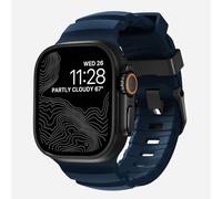 NOMAD Apple Watch Sport Band - Atlantic Blue, 45/49mm, Titanium Hardware, Rugged Band for Men & Women - Apple Watch Ultra Compatible