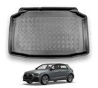 NOMAD Audi A1 (2018+) [Sportback] Boot Liner [Non-Adjustable Boot Floor] Tailored Fit Car Floor Mat Protector Non Slip Waterproof Raised Edges Compatible Custom Fit Accessory Black Dog & Pet Friendly