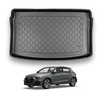 NOMAD Boot Liner Compatible with Audi A1 2018+ Premium Upper Position Boot Floor Mat Tailored Fit Car Floor Protector Guard Tray Black Custom Fitted Accessory - Dog Friendly & Waterproof Raised Edges
