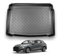 NOMAD Boot Liner Compatible with Audi A3 Sportback 2020+ Premium Lower Position Boot Floor Tailored Fit Car Floor Protector Guard Tray Black Custom Fitted Accessory - Dog Friendly & Waterproof